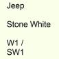 Preview: Jeep, Stone White, W1 / SW1.